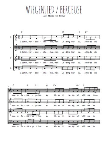 Carl Maria von Weber - Wiegenlied, Berceuse